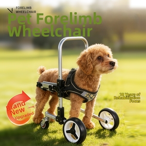 Silla de Ruedas Delantera para Mascotas de 4 Ruedas, Ligera, Ajustable, para Perros, Ayuda para Caminar, Rehabilitación, para Mascotas Pequeñas y Medianas - Product Image 1