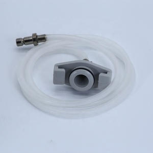 Dispensador de cola transparente para tubulação de ar, adaptador de seringa transparente de plástico para montagem