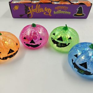 Juguete Antiestrés de Calabaza de Halloween 2026, Juguete Blandito con Purpurina para Aliviar el Estrés - Product Image 4