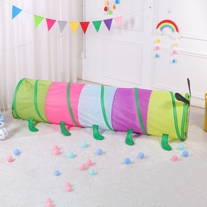 Tente de jeu tunnel colorée pour enfants, jouet éducatif d'intérieur, 4-6 ans, unisexe, design de dessin animé - Product Image 4