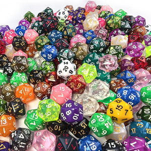 Venta al por Mayor de Dados Poliédricos de Plástico Coloridos RPG de 20 Caras, Dados D20 Mixtos para Juegos de Mesa - Product Image 2