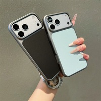 Étui de protection hybride pour iPhone 18, 17, 16, 15, 14, 13 Pro Max, style professionnel, texture tissée