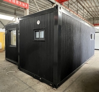 Maison conteneur en acier extensible de 20 pieds et 40 pieds, villa préfabriquée pliable en bois avec panneau sandwich pour utilisation en kiosque de bureau