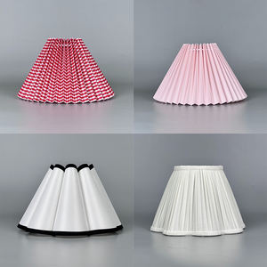 Abat-jour de lampe de chambre à coucher en tissu fait main de forme conique de style occidental moderne, lustre, suspension, abat-jour, meubles de mariage - Product Image 2