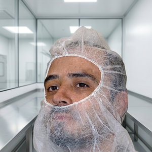 Bonnets jetables pour cheveux : Bonnets d'astronaute, Bonnets spatiaux, Bonnets à capuche, Bonnets de <span class=keywords><strong>pirate</strong></span>, Couvre-chefs ronds pour le service alimentaire avec masque facial - Product Image 1