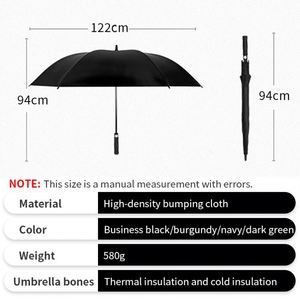 Custom Logo Golf Dark Blue Straight Umbrella for Business Promotion - Product Image 4