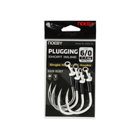 Jeu de coulée Poppers Stickbaits Huge Predators 5X Strong Hi-Carbon Steel Inline-eye Super Heavy Plugging Short Assists