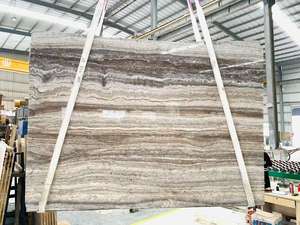 Carreaux de mur extérieur en <span class=keywords><strong>travertin</strong></span> gris argenté italien Design moderne Surface polie Caractéristique imperméable Bon <span class=keywords><strong>prix</strong></span> Grande dalle de <span class=keywords><strong>pierre</strong></span> - Product Image 3