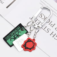 Crochet de mousqueton en aluminium promotionnel avec étiquette de porte-clés de porte-clés de 3 trous pour accessoires de sac à dos de sac