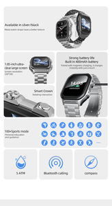 Nuevo Reloj Inteligente Deportivo con Sistema de Posicionamiento Global, Resistencia al Agua de 5 ATM y Batería de 400 mAh - Product Image 2