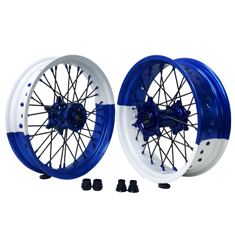 17 Inch Supermoto Wheels Set Fit YZ YZF YZX 2024 Bi-color