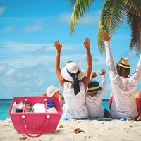 Insert de rangement en plastique pour sac de plage, avec compartiments de tri, étanche et écologique, accessoire de mode portable
