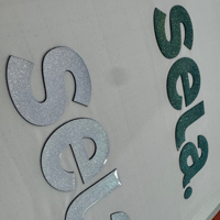 Vente en gros usine : Patchs logo 3D en silicone brillant, Patchs logo thermocollants, Étiquettes 3D surélevées personnalisées à repasser pour vêtements