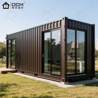 Maison de conteneur d'expédition préfabriquée pliable de 20 pieds et 40 pieds, transformable en bureau à domicile, cabine, toilettes, douche pour cuisine, hall, utilisation de conteneur d'expédition