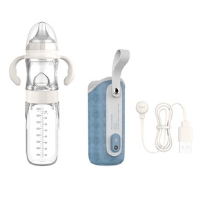 <span class=keywords><strong>3</strong></span> en 1, Cargador usb de viaje para coche, termostato de silicona, calentador de cristal, biberones de leche y agua para bebés - Product Image 5