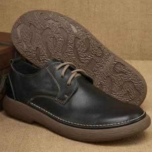 Zapatos Casuales de Cuero Vacuno para Hombre, Mocasines, para Negocios y Viajes, Suaves y Cómodos, con Cordones, Diseño Moderno, Transpirables - Product Image 3