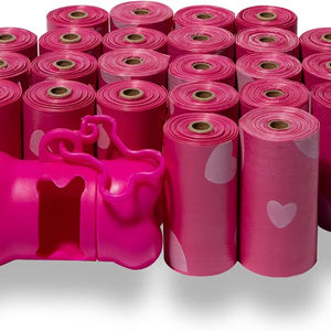 Meilleurs accessoires pour animaux de compagnie : Sacs à déjections canines pour chiot, pour la promenade en extérieur et les voyages, anti-fuite, résistants aux déchirures, en PE, style tendance, rouleau pour chien - Product Image 1