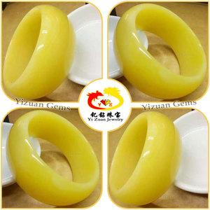 YZ piedra de ámbar natural pulido Bola de ámbar Báltico ámbar prensado amarillo para decoración de pulsera - Product Image 6