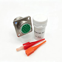 Connecteur électrique rond fiable fabriqué en usine D38999/20FD19PE pour équipement aérospatial, connecteurs D38999