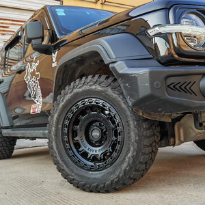 16 17 inch beadlock offroad bánh xe Mag cho xe bán tải Đen/bạc Gia công mặt Chrome giả mạo bánh xe 5*127 6x139.7 hợp kim rim mags - Product Image 6