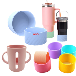 Custom modellato in <span class=keywords><strong>Silicone</strong></span> porta bevande riutilizzabile resistente al calore manicotto della tazza basato sulla tua tazza/bottiglia/tazza Custom Fit in gomma <span class=keywords><strong>Cover</strong></span> del prodotto - Product Image 4