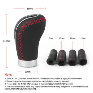 Poignée de changement de vitesse en PU pour modification de voiture en aluminium avec levier de vitesses 5/6 vitesses, changement de vitesse à 3 positions - Product Image 5