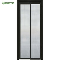 Ventana de Aluminio con Marco Delgado Resistente a la Intemperie, con Vidrio Templado de Seguridad, para Balcón y Patio Exterior