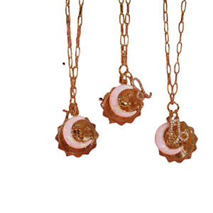 Collar con Colgante de Ópalo Luna Nueva con Runas de los Doce Signos del Zodiaco, Chapado en Oro de 18K, Estilo Vintage, Cadena de Eslabones, Girasol, LIVE4U 2025 - Product Image 3