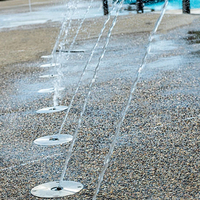 Fontaine interactive musicale personnalisée pour enfants, idéale pour parcs d'attractions, places publiques et sites touristiques