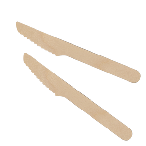 Pisau kayu jumlah besar Set alat makan pisau kustom produsen peralatan ramah lingkungan gratis pisau sampel peralatan makan luar ruangan - Product Image 4