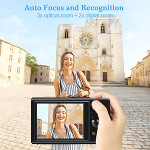 Ausek Retro Student 4K Digital Video <strong>Camera</strong> Compact Mini Screen Flip Waterproof Feature Supports SD Mini <strong>Web</strong> <strong>Camera</strong> Recorder - Product Image 4