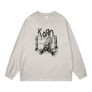 T-shirt Vintage in Puro Cotone 220g a Maniche Corte e Lunghe della Band Rock KORN, Guns N' Roses, ACDC - Product Image 4