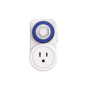 Temporizador Mecánico de Enchufe con 24 Segmentos Diarios, Ciclo Completo de 24h, Ajuste Mínimo de <span class=keywords><strong>30</strong></span> Minutos, 125V 15A, Enchufe Estadounidense, Controlador Automático de Encendido/Apagado - Product Image 2