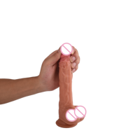 Ferngesteuerter Teleskop-Schwungvibrator aus Flüssigsilikon mit Realistischem Design, Stoßfunktion, Heizung und Wasserdichtigkeit für Erwachsene Frauen