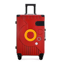 Valise Trolley Universelle 20-26 Pouces avec Cadre en Aluminium et 24 Mots de Passe de Voyage pour Hommes Femmes