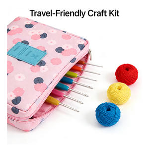 Kit de tricot à la main au crochet, fil carré, outils, accessoires, bricolage, apprentissage, kit de démarrage, débutant, portable, écologique - Product Image 2