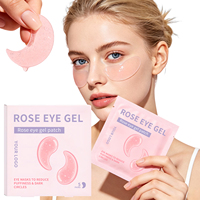 Patchs de Gel Hydratants au Collagène de Rose pour les Yeux – Traitement Anti-Cernes et Anti-Poches – Masques Hydratants pour les Yeux – Personnalisation OEM avec Logo