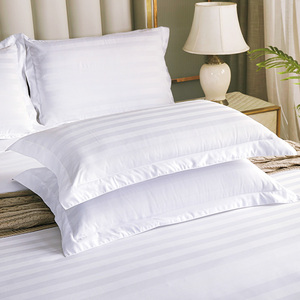 <span class=keywords><strong>Luxe</strong></span> 100% coton 1cm/3cm Satin rayure housse <span class=keywords><strong>de</strong></span> couette ensemble reine et roi tailles <span class=keywords><strong>hôtel</strong></span> <span class=keywords><strong>literie</strong></span> pour un usage domestique - Product Image 2