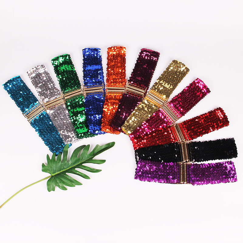 Пояс с блестками шириной 6 см Модный женский эластичный пояс из золотого сплава с блестками уплотнение талии с одеждой