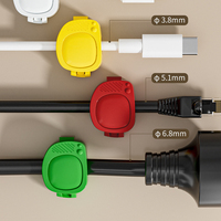 Nouveau 2026 – Support de câble magnétique multi-couleurs tendance en PP, pince de bureau en plastique, organisateur de câbles, adhésif puissant pour cordon de charge