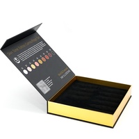 Boîte cadeau rigide magnétique avec logo personnalisé imprimé et insert en mousse EVA pour l'emballage de cosmétiques, de maquillage et de correcteurs