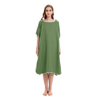 Poncho de surf à capuche pour adultes avec impression personnalisée à séchage rapide Serviette de poncho de plage pour piscine à langer