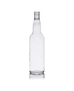 Bouteille à spiritueux en verre rond haute de 700 ml avec bouchon ROPP - Product Image 1