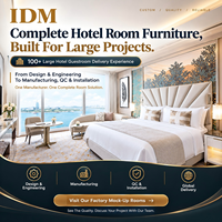Ensemble de meubles de chambre d'hôtel IDM Foshan, meubles de chambre d'hôtel modernes et luxueux personnalisables pour les hôtels 3-5 étoiles de Dubaï