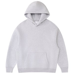 Sweat à capuche unisexe personnalisé, couleur unie, 100% coton, coupe décontractée, imprimé, avec poche, pour l'hiver - Product Image 3