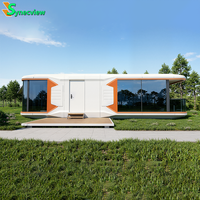 Synecview Villa de Plage Préfabriquée de Luxe Écologique en Acier à 2 Étages de 40 Pieds, 2 Chambres, Conception FrameCAD, Durée de Vie 15-25 Ans