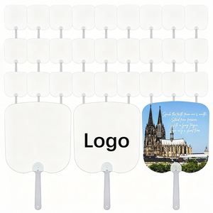 Wholesale <b>Blanks</b> Sublimation to Sublimate Fan Hand Held Fans - Product Image 1