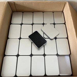 Scatola Quadrata in Latta Argentata all'Ingrosso con Finestra Trasparente in PVC, Contenitore in Metallo Adatto per Gioielli, USB, Giroscopi da Dito, Confezioni - Product Image 3