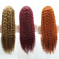 Perruques de cheveux humains brésiliens, couleur rouge, 13x6, pré-plume, dentelle avant, perruque pour les femmes, Prix de gros