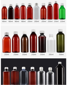 Botella de PET Ámbar de Grado Médico de 16 oz para Jarabe para la Tos, Botella de Plástico Ámbar Farmacéutica con Tapa de Rosca de PP - Product Image 4